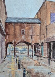 Original oil painting, local art captured in Tynemouth, North Tyneside