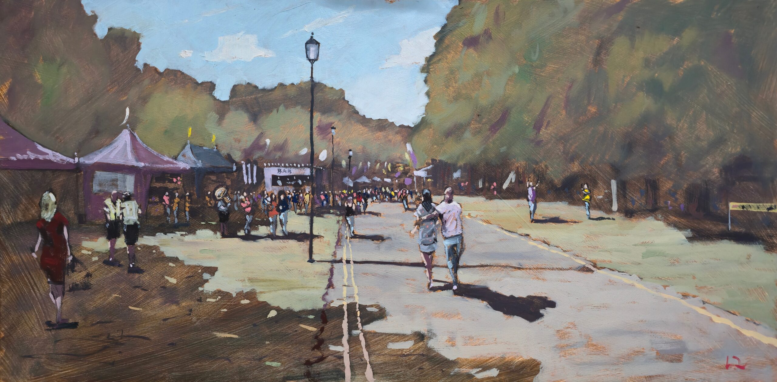 An original artwork of Hardwick Live festival, outside of Middlesbrough and Tees Valley area